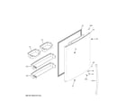 GE GDE21EMKURES fresh food door diagram