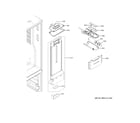 GE GNE21FYKFFFS fresh food section diagram