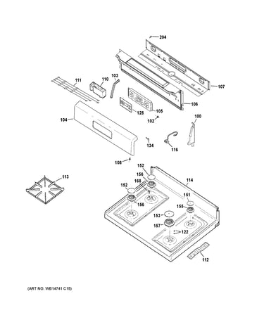 Control panel & cooktop
