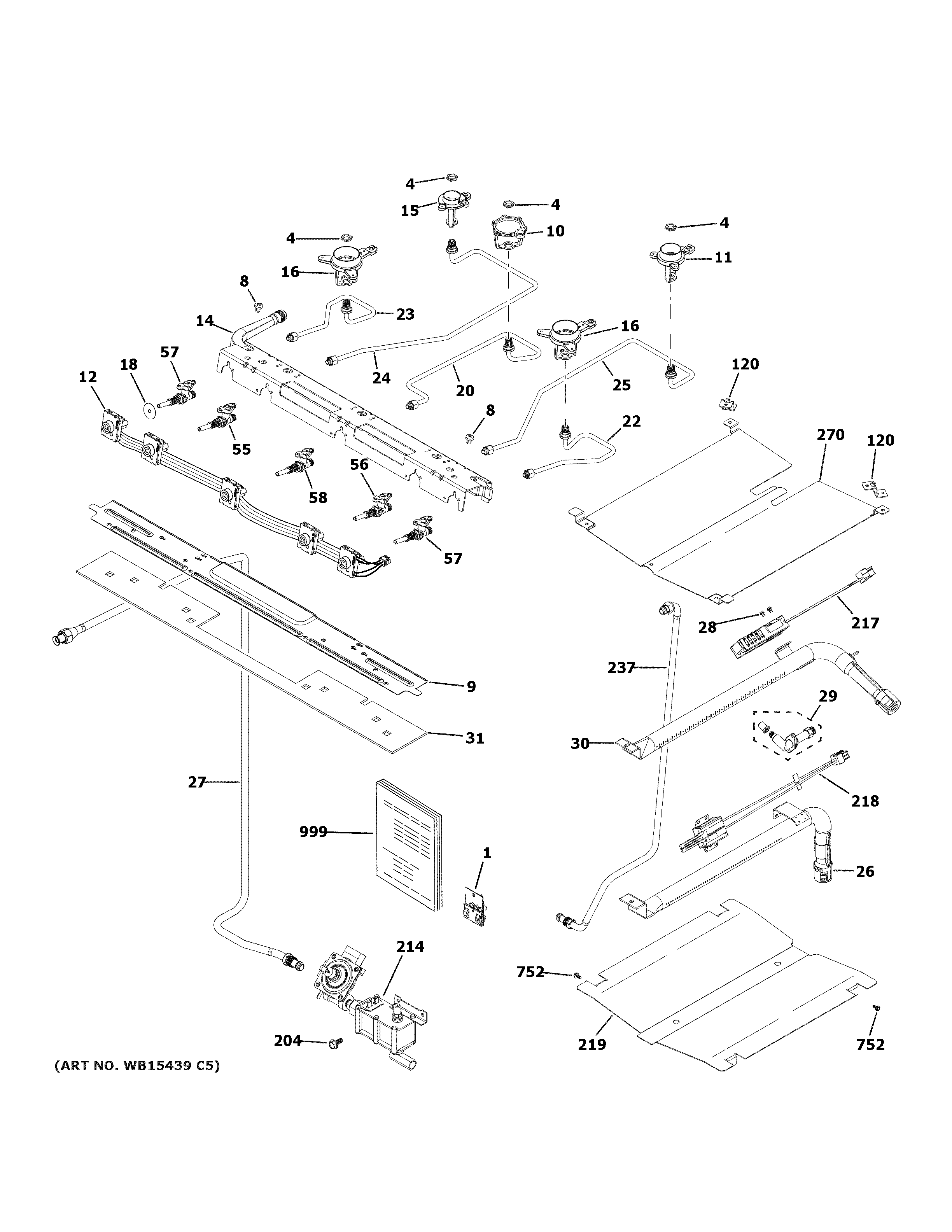 Gas & burner parts