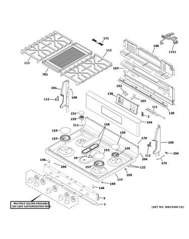 Control panel & cooktop