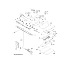 GE JGB660DP1BB gas & burner parts diagram