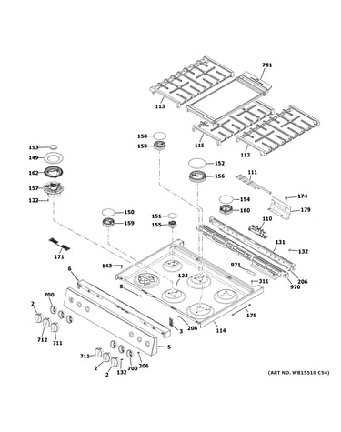 Control panel & cooktop