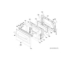 GE JGBS86EP1ES lower door diagram