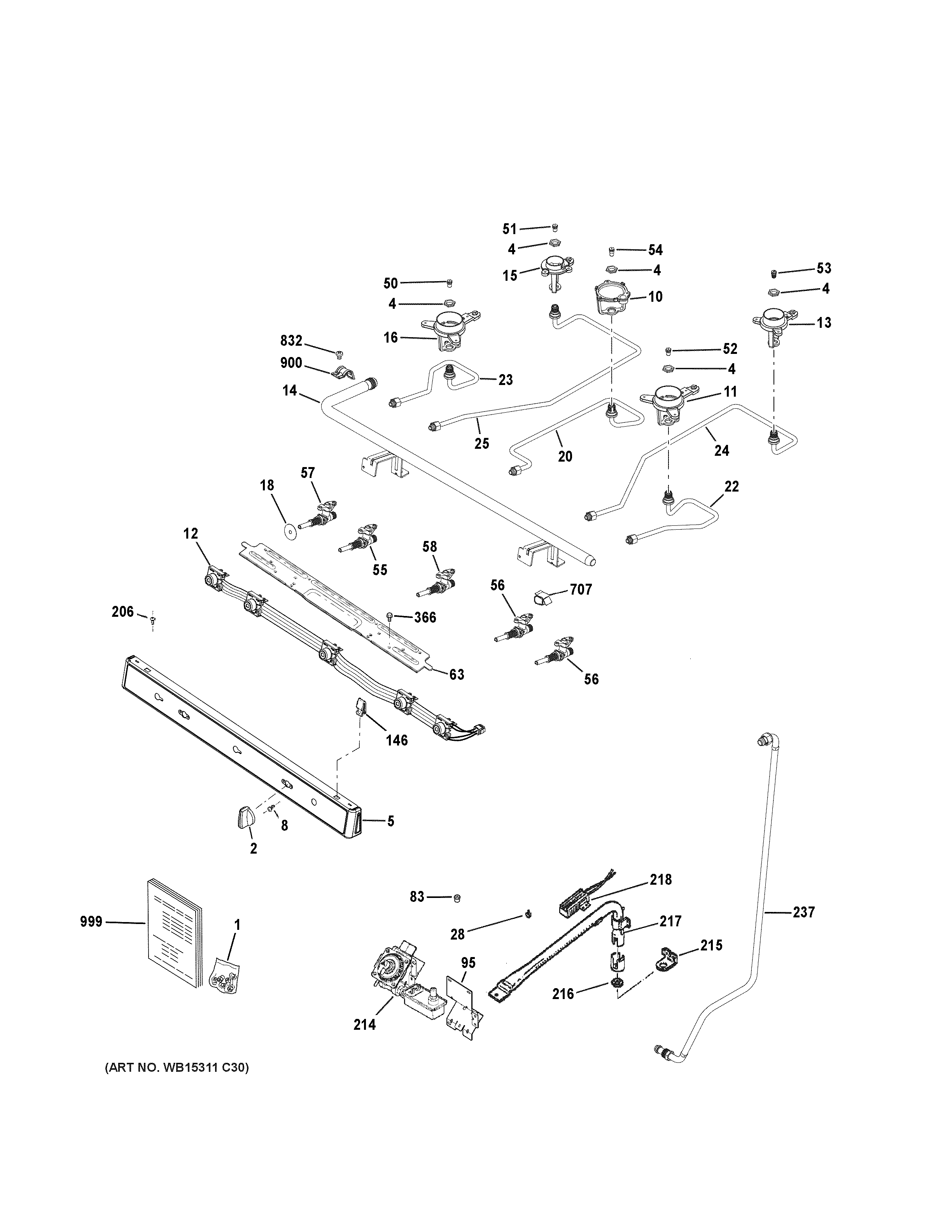 Gas & burner parts