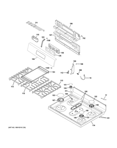 Control panel & cooktop