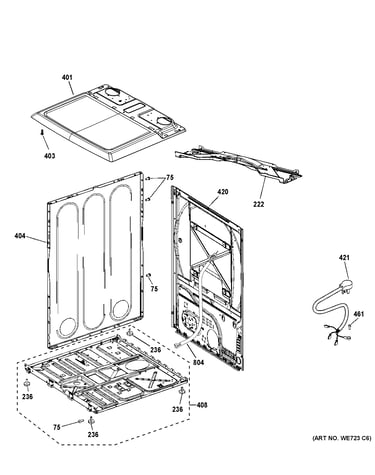 Cabinet & top panel