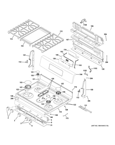 Control panel & cooktop