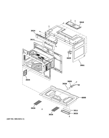 Oven cavity parts