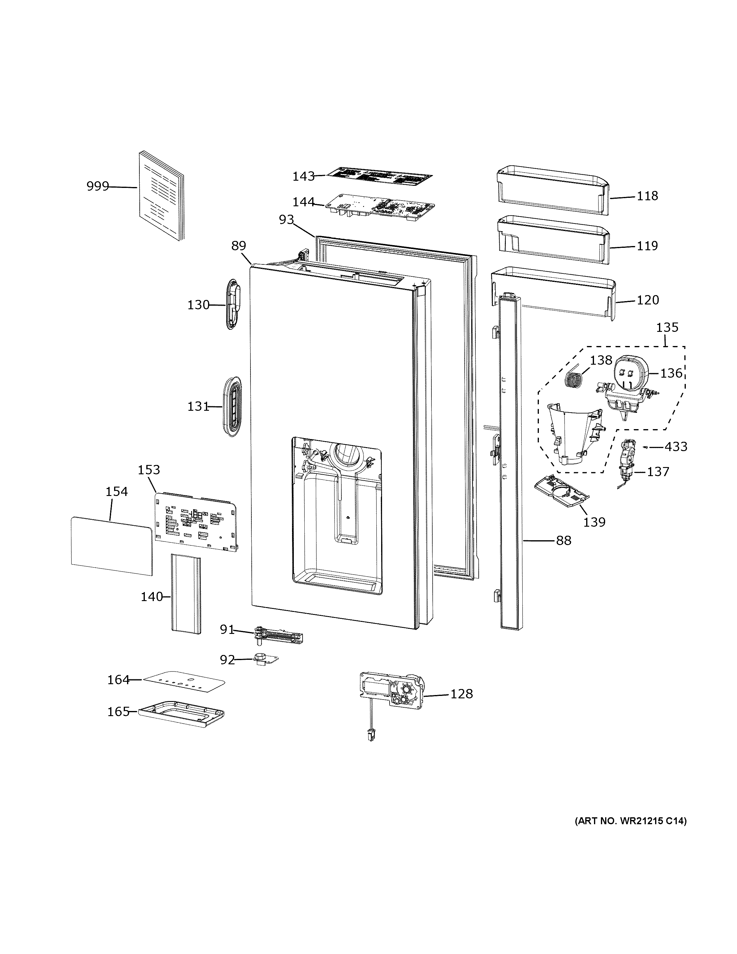Dispenser door