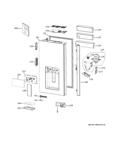 Dispenser door