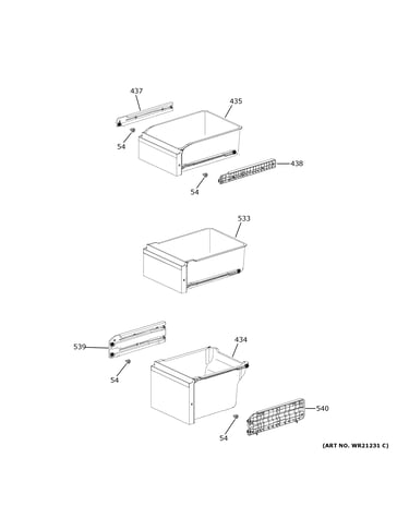 Freezer shelves