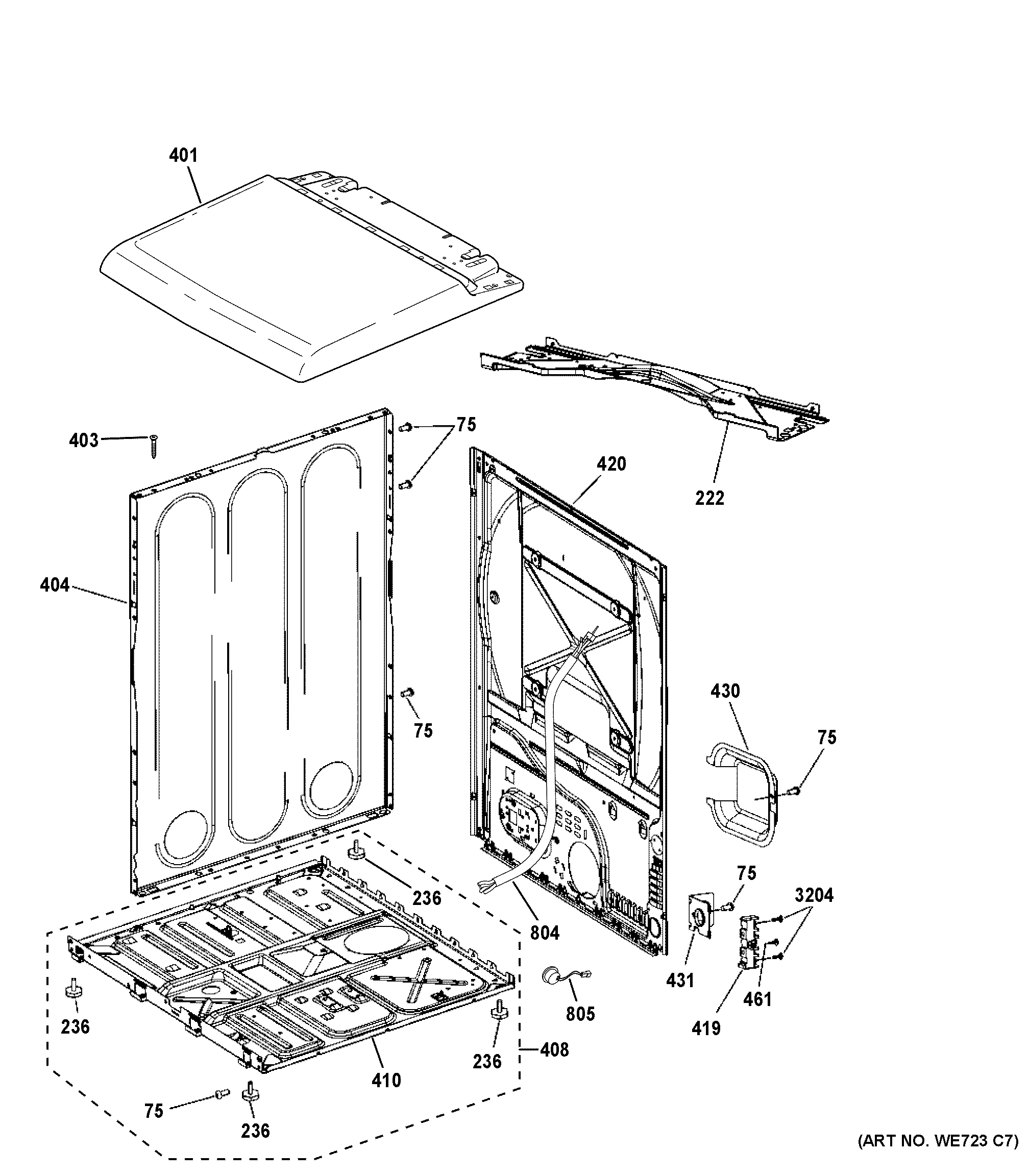 CABINET & TOP PANEL