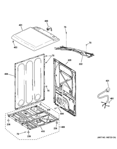 Cabinet & top panel