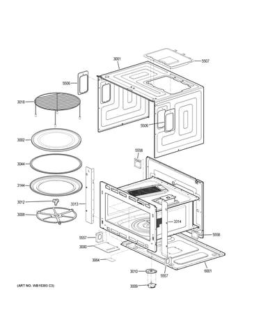 Oven cavity parts