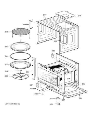 Oven cavity parts