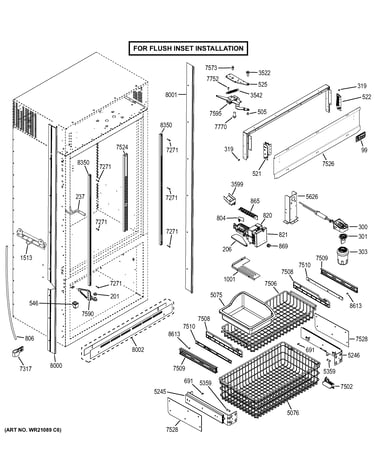 Cabinet - flush inset