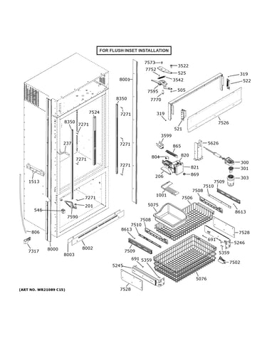 Cabinet - flush inset
