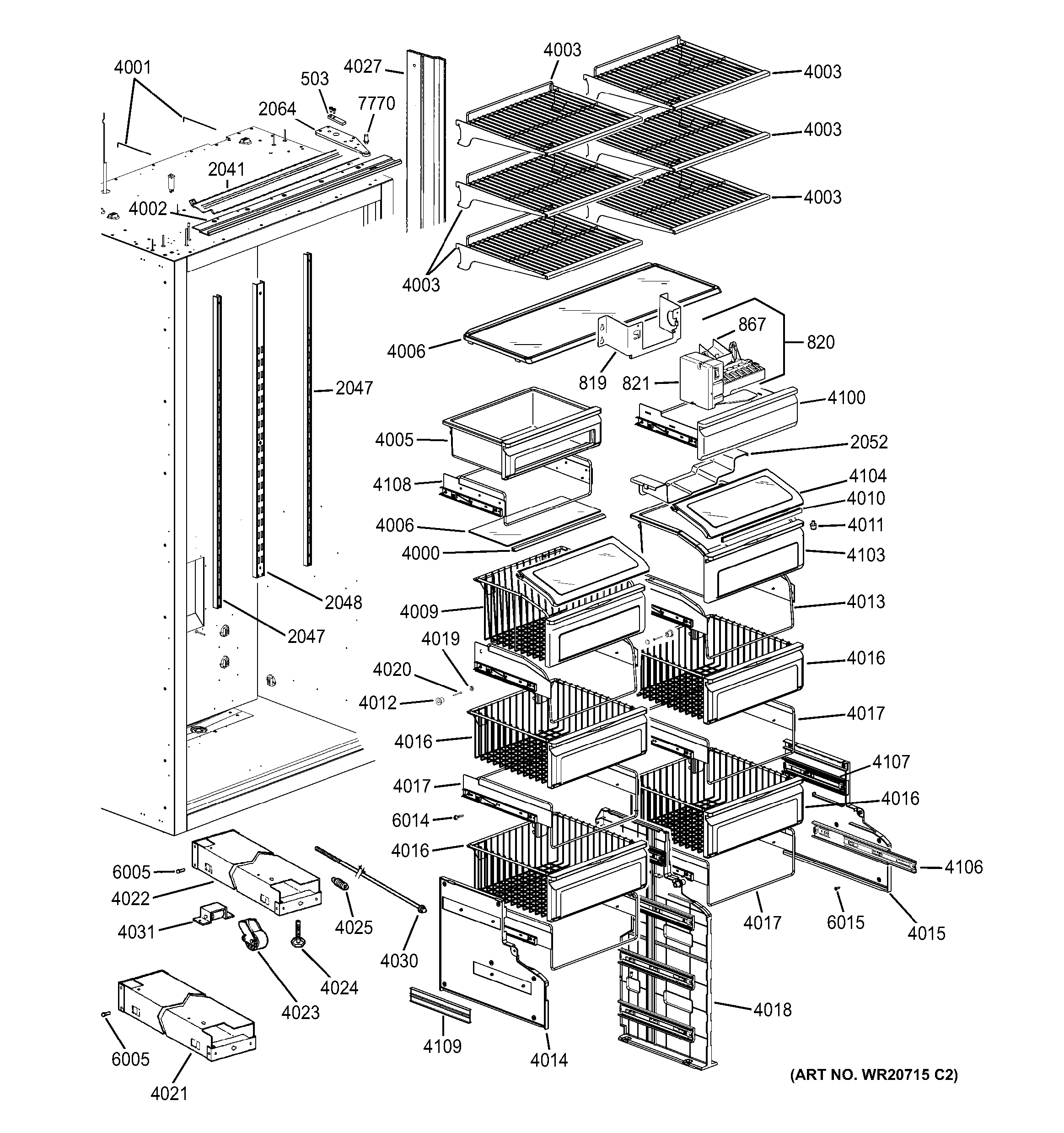 Shelves & drawers