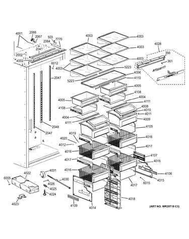 Shelves & drawers