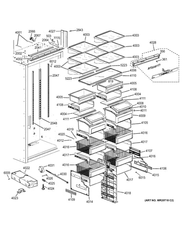 Shelves & drawers