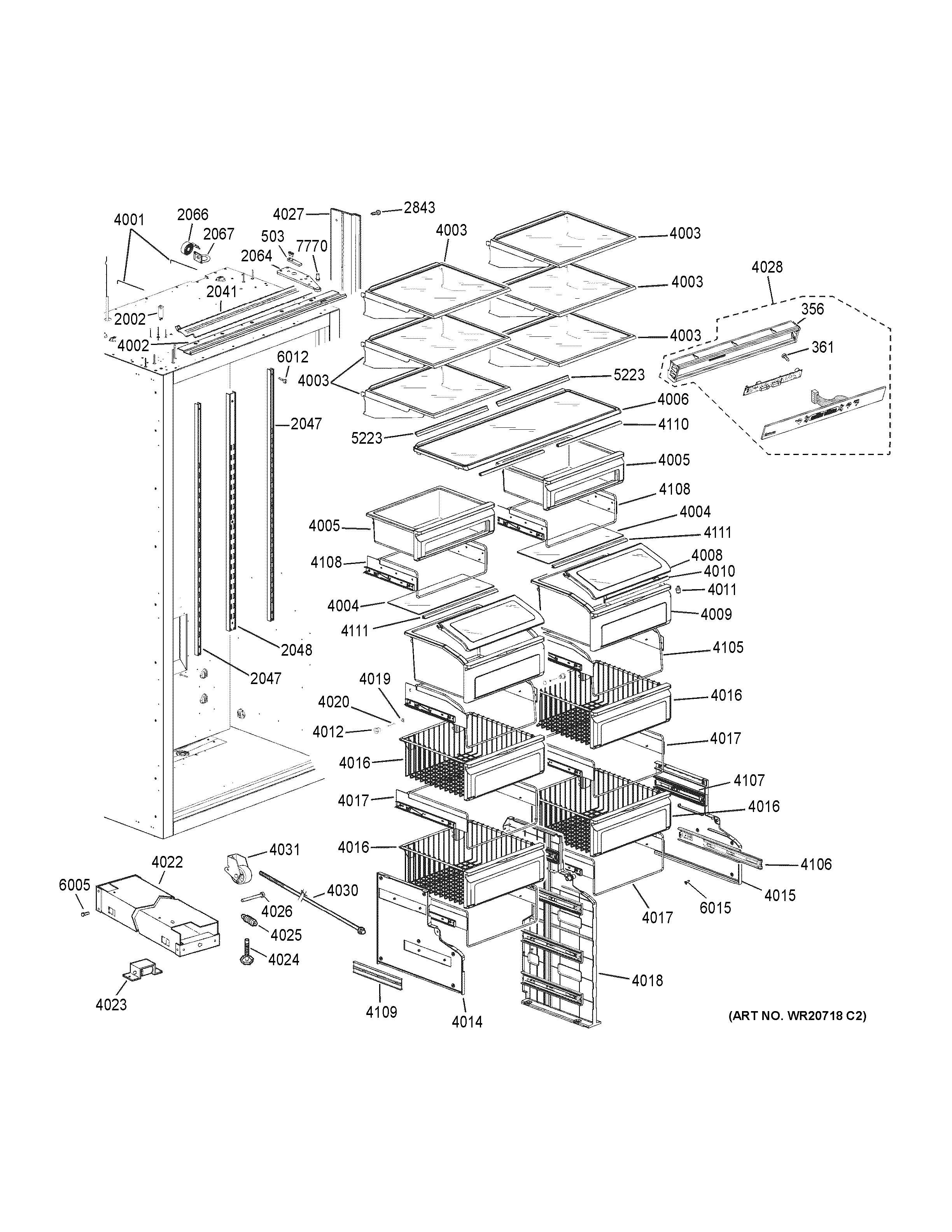 Shelves & drawers