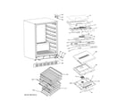 GE PWS06DSPCSS cabinet & shelves diagram