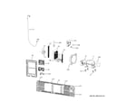 GE CVE28DP4NBW2 machine compartment diagram