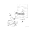 GE CVE28DP4NW2 freezer section diagram