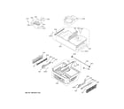 GE ZWE23ESNFSS freezer shelves diagram