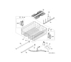 GE GDF645SSN5SS upper rack assembly diagram