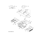 GE PWE23KELLDS freezer shelves diagram