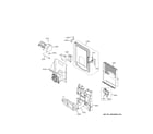 GE PFE28KYNGFS ice maker & dispenser diagram