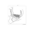 GE GTD42GASJ3WW trap duct assembly diagram