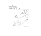 GE GTD42GASJ3WW gas valve & burner assembly diagram