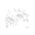 GE GTW460ASJ6WW controls & backsplash diagram