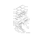 GE ZIC360NNBRH shelves & drawers diagram