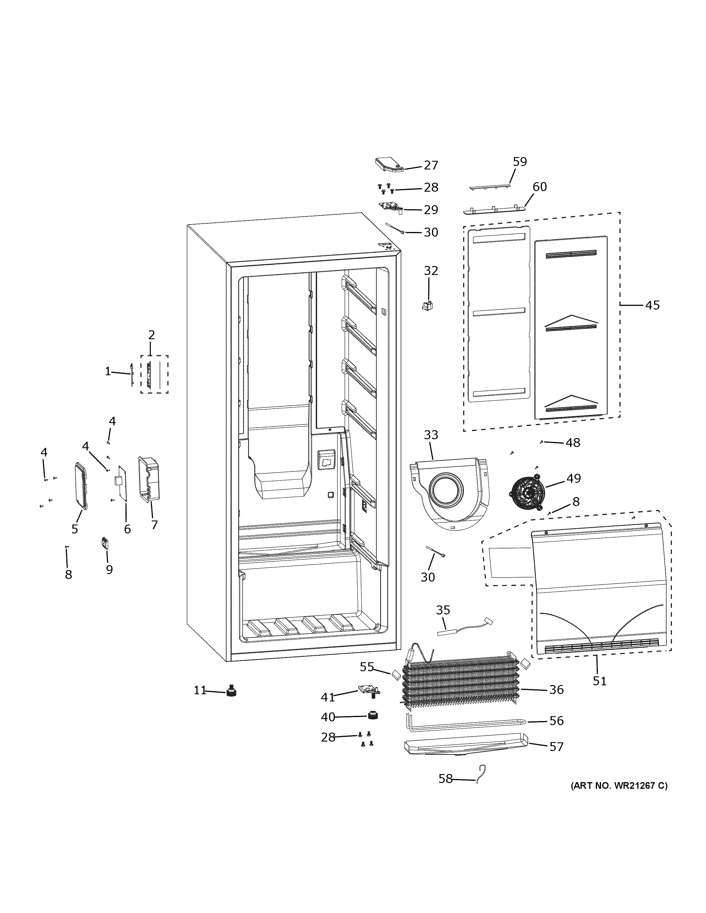 Hotpoint HUF13LTRBWW upright freezer Parts | Diagrams | Sears PartsDirect