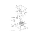 GE PHP9030DT1BB control panel & cooktop diagram