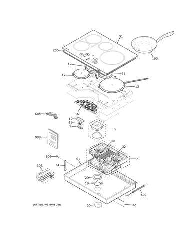 Control panel & cooktop