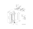 GE ZISB420DNEII fresh food section diagram