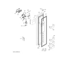 GE ZISS480DNGSS freezer door diagram