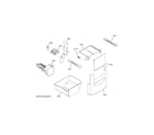 GE ZIS480NNGII ice maker & dispenser diagram