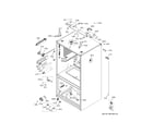 GE PYE22KELQDS case parts diagram