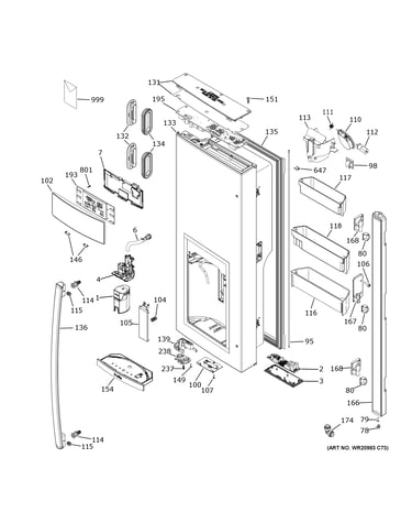 Dispenser door