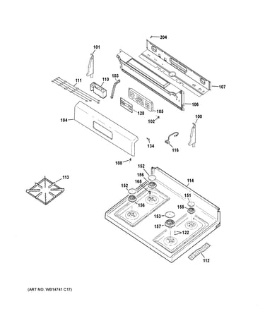 Control panel & cooktop
