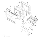 Hotpoint RBS400GM1SH door & drawer parts diagram