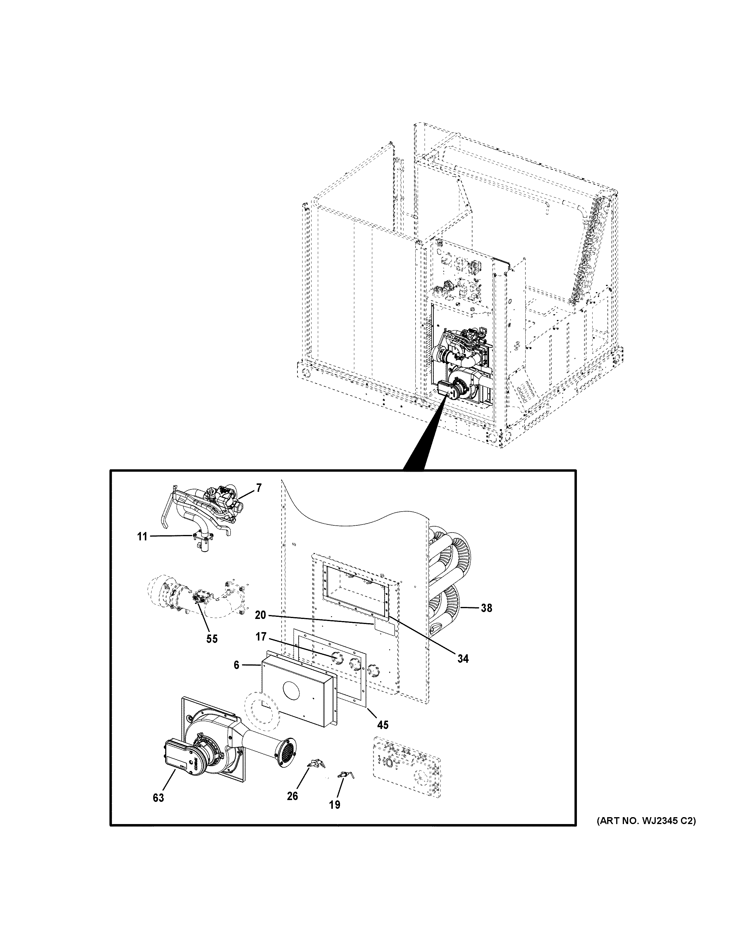 Gas valve & burner assembly