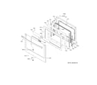 GE PTD9000BN3TS upper door diagram