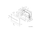 GE PTD9000BN3TS lower door diagram